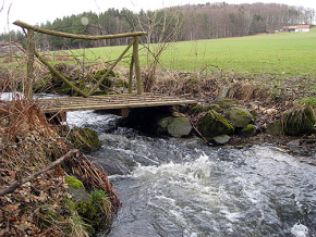 Grenzbrücke nach Tschechien im Einsiedeltal Grenzbrücke nach Tschechien im Einsiedeltal