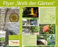 Flyer Welt der Gärten